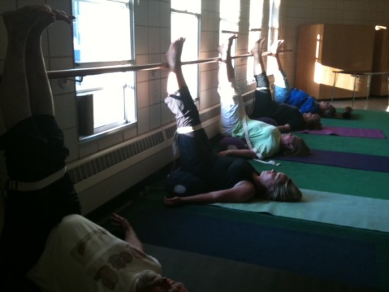 NOHOA yoga taught by NOHOA resident Shaila Cunningham