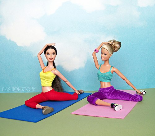 Barbie yoga